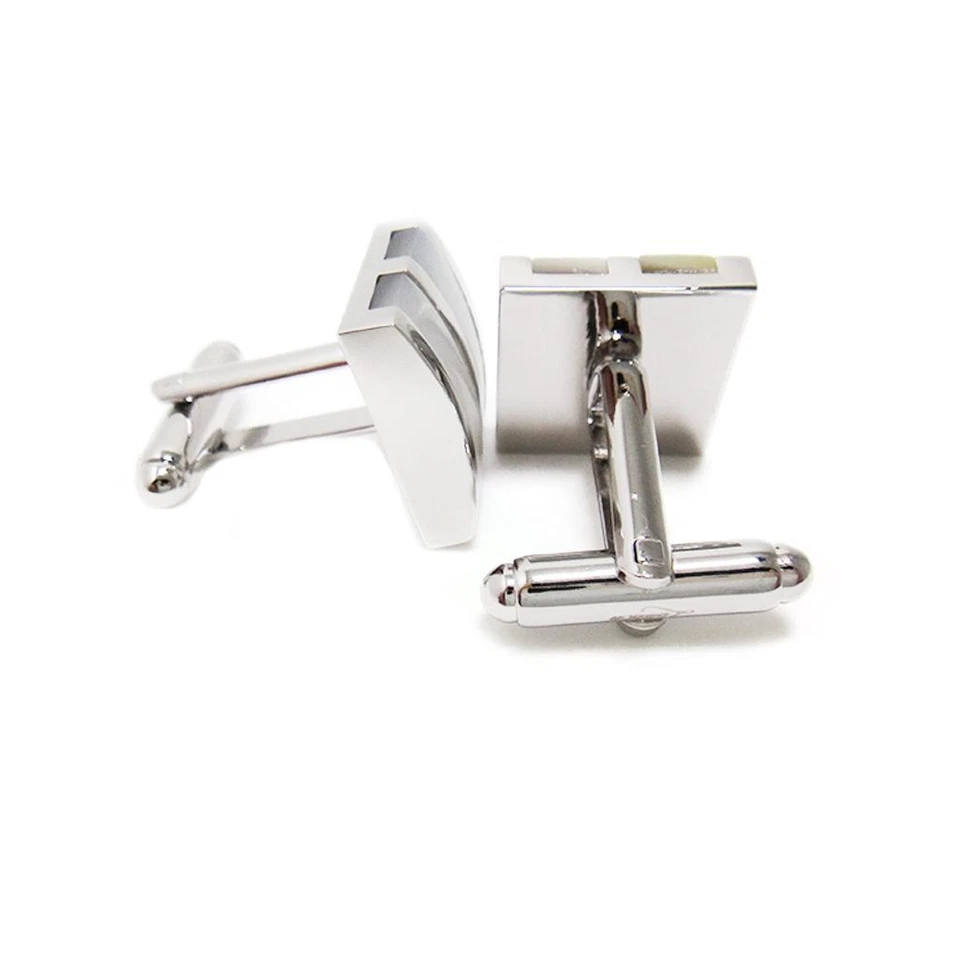 Gemelos de negocios de latón personalizados para boda fiesta de cumpleaños Foto 3 de 4