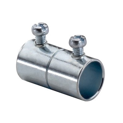 Southwire 644S 1-1/4'' Set Screw Type Steel EMT Coupling (Pack of 100)