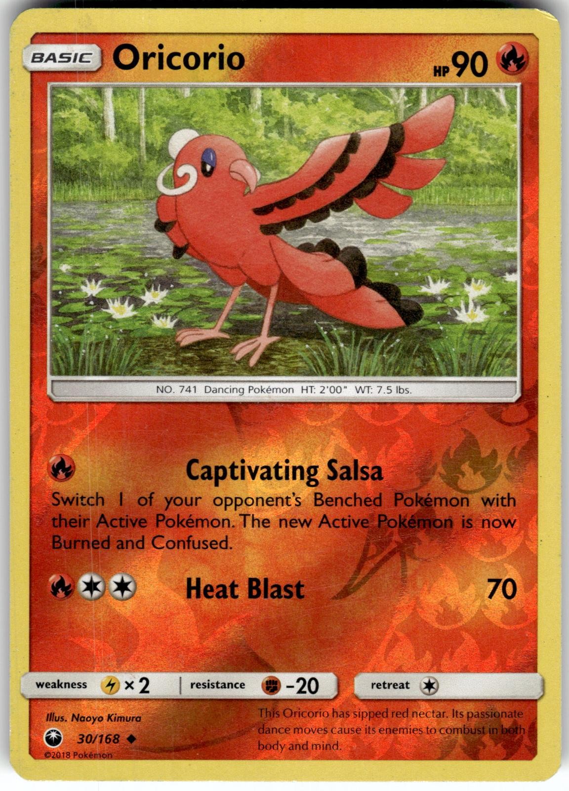 Oricorio 30/168 Uncommon Celestial Storm Pokemon Reverse Holo Near Mint