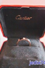 NewCartlerLOVE&Ring 18k Yellow Gold 3.6mm&Diamond Wedding Band Size US 7