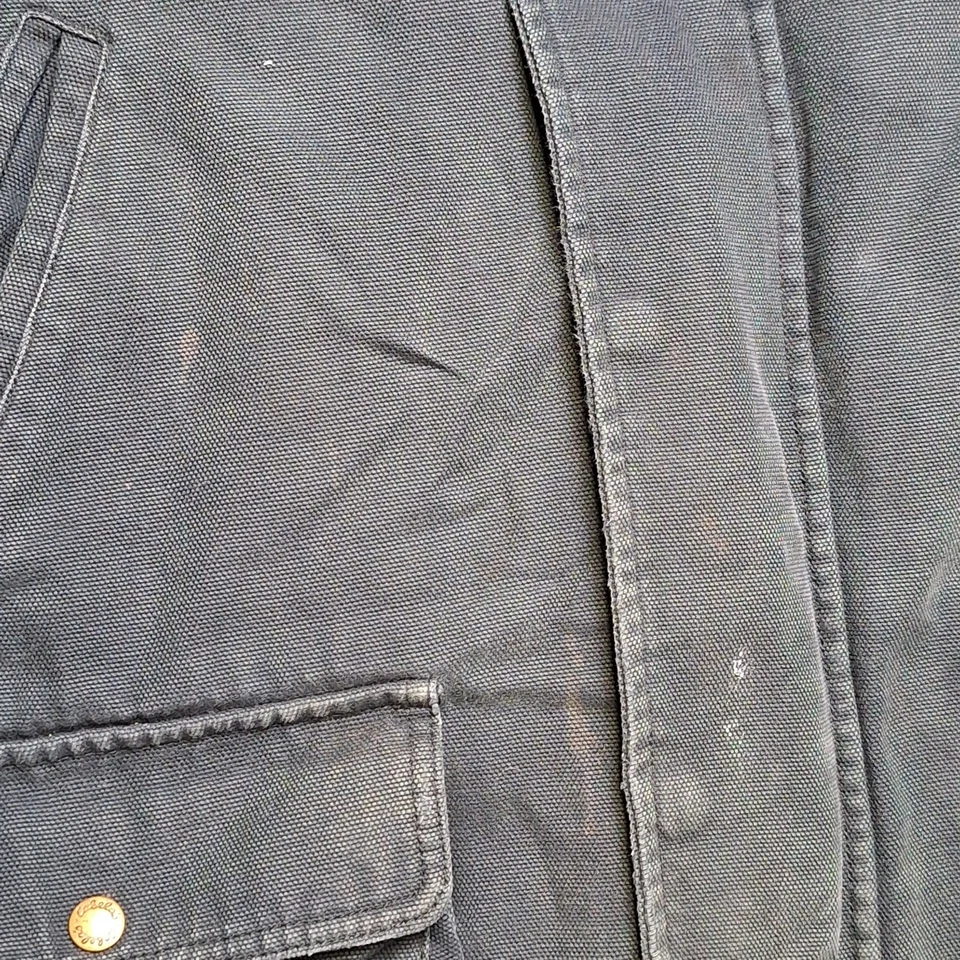 Vintage Cabela’s Outdoor Canvas Barn Chore Jacket with Leather Collar Men’s XL - Image 3 of 4