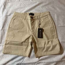 Athletic Fit Chino Shorts 7  In Stone- Brand- Tailored Athletic