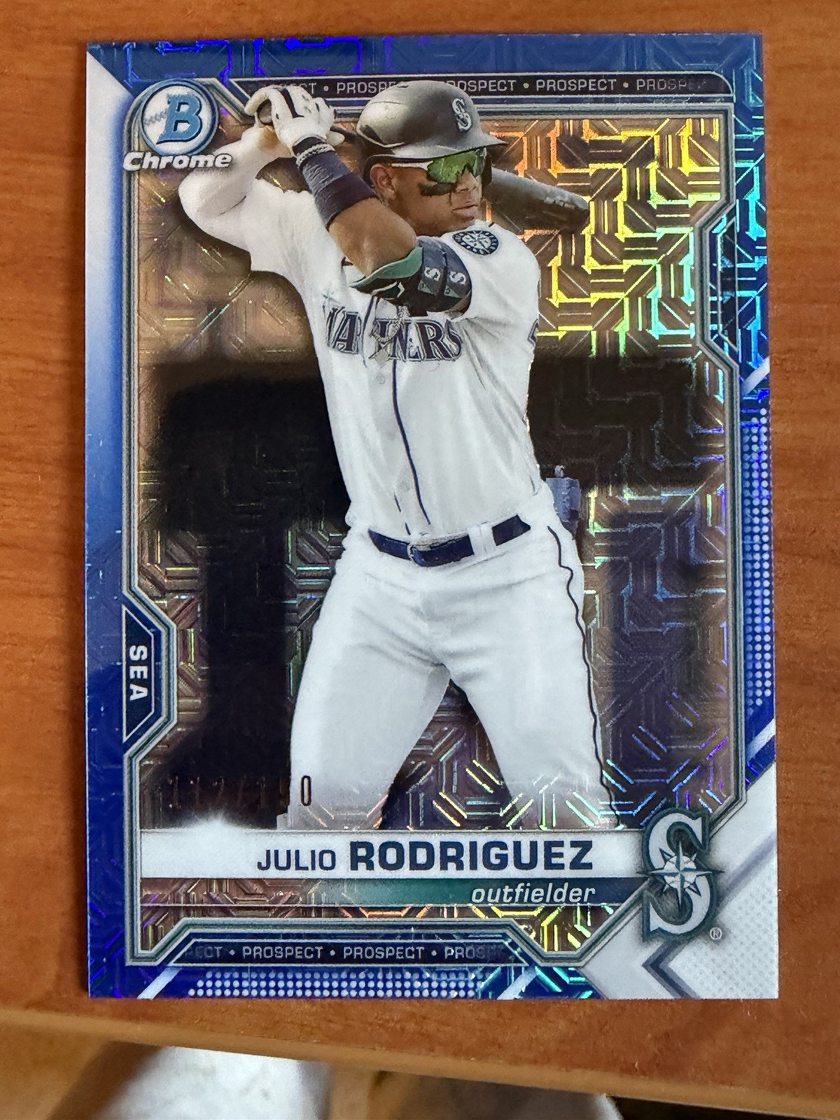 2021 Bowman Chrome Prospects Julio Rodriguez #BCP-86 Blue Mojo Refractor /150  
