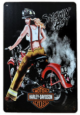 Harley Fire Hot Tin Sign (Panhead Knucklehead Fireman Sportster Bobber W50192