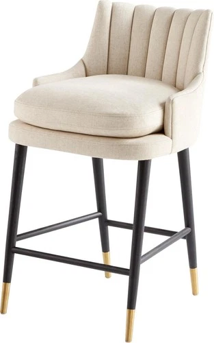 Modern Tesoro Bar Stool with Gold Accents by Cyan - Picture 2 of 6
