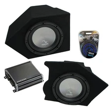 1993-2002 Chevy Camaro Coupe Rear Pocket Harmony A102 Dual 10" Sub Box & CXA8001