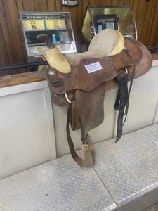 Original Billy Cook Roping Saddle 15-inch Seat
