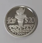 NORFED 2004 $20 LIBERTY 1 TROY OZ .999 FINE SILVER - LIGHT TONE