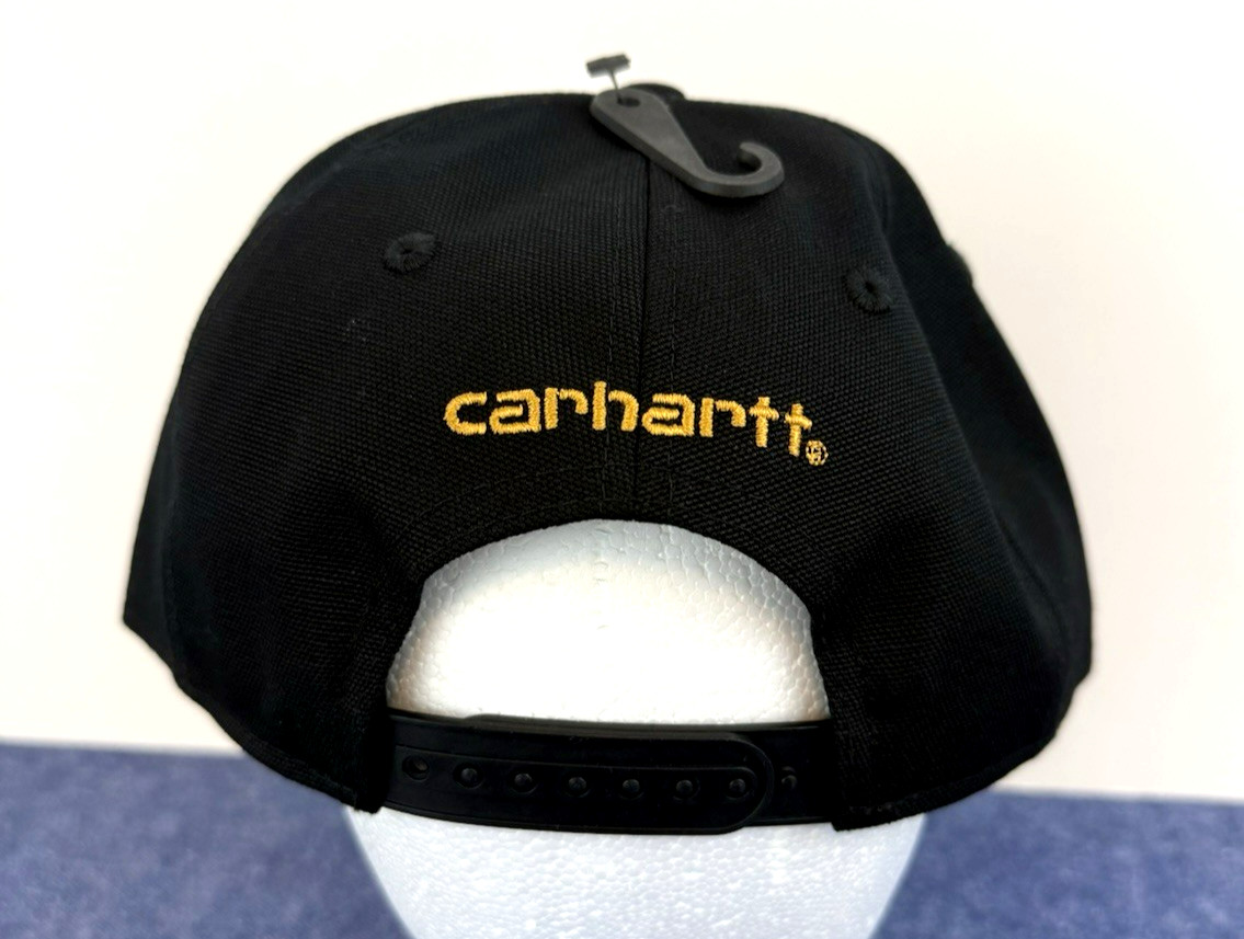 Carhartt - Force Black ~ Snapback Hat~Firm Duck Flat Brim~AH1604-M~Sweatband~NWT image 8