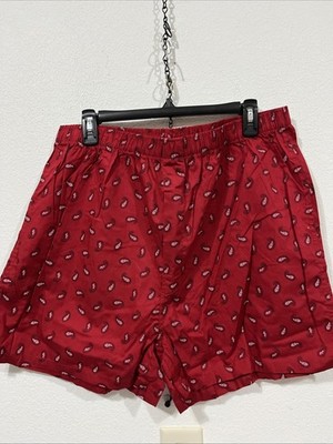 Arizona Men s Woven Boxer XL 40/42 Red (TW-5044)