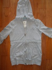 Abercrombie Kids Gray Full Zip Hoodie Sweatshirt Sz Medium