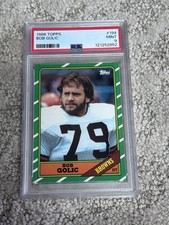 FOOTBALL CARD 1986 TOPPS PSA 9 CLEVELAND BROWNS BOB GOLIC