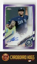 2021 Topps Chrome #RA-AF Aaron Fletcher Mariners RC Auto Blue Refractor /250
