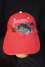 Crappie Attitude Otto Quality Headwear red Cap One Size Fits Most