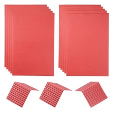 Miniature Roof Tiles PVC for Model Building Red Pack of 10