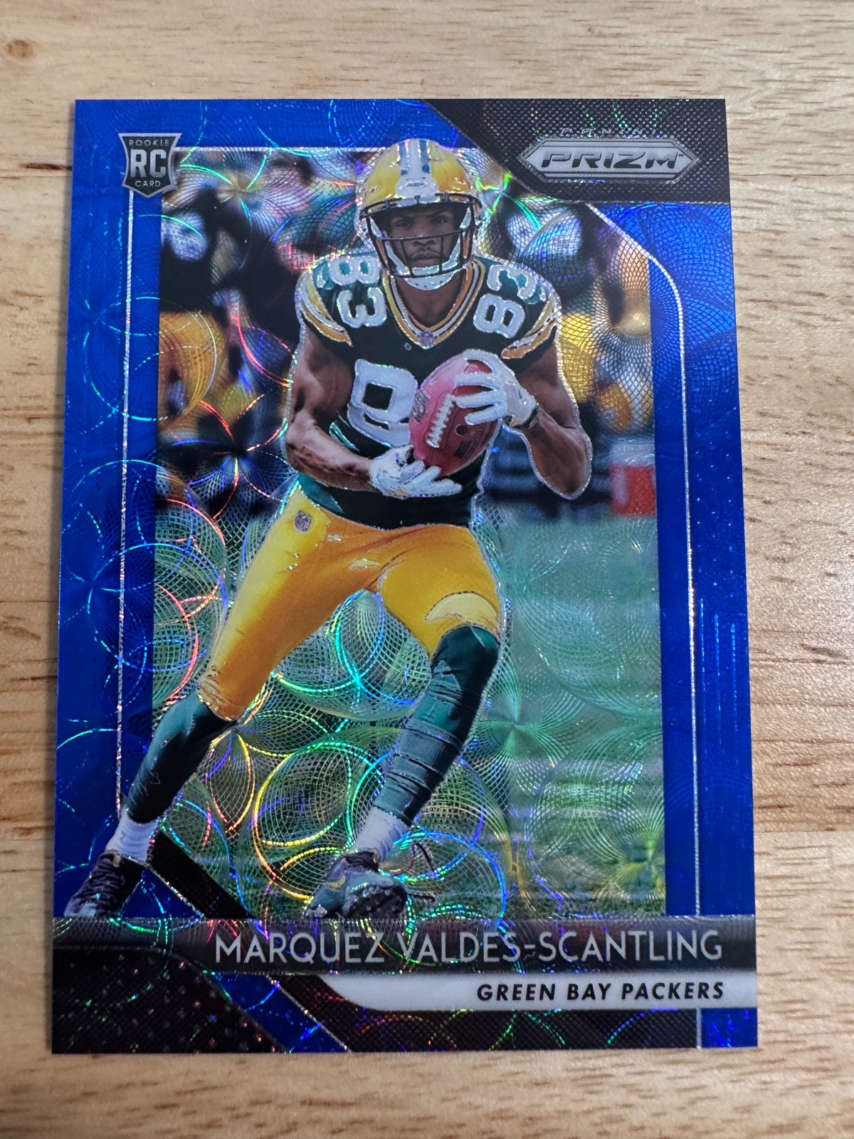 2018 Panini Prizm Blue Scope /99 Marquez Valdes-Scantling #240 Rookie RC