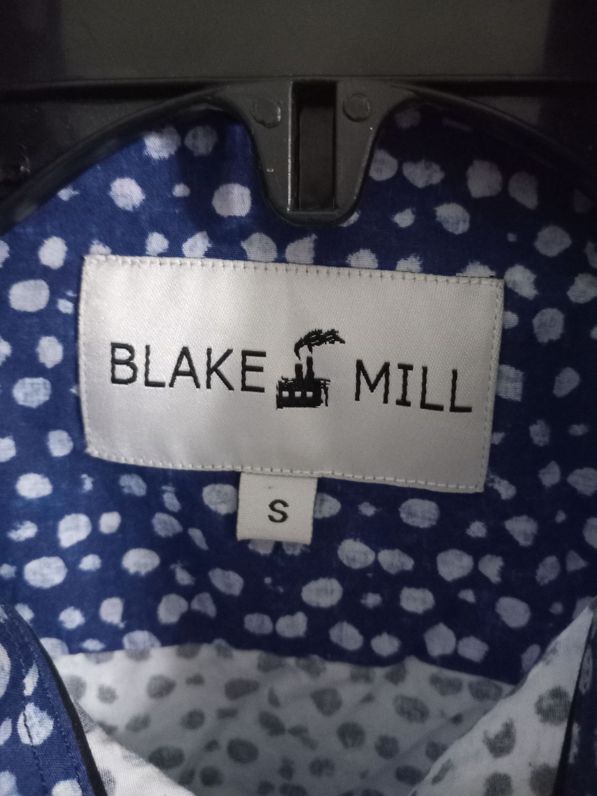 Blake Mill Small Blue Button Down Casual Business… - image 3