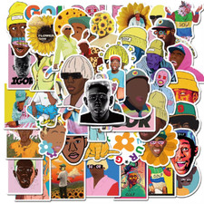 Tyler The Creator Rapper Singer Stickers Skateboard Fridge Laptop Decal 50PCS