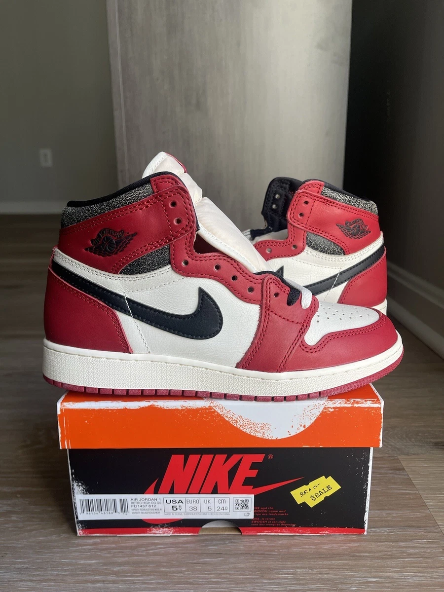 Nike Air Jordan 1 Retro High OG Chicago Lost And Found Size 5.5Y  (FD1437-612) | eBay