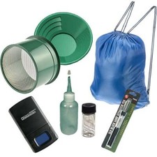 12" Green Gold Pans Panning Kit with Sniffer  Vial  More