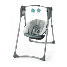 graco swing purple flowers