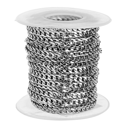 10 Yards Silver Stainless Steel Curb 