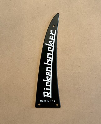 Rickenbacker Truss Rod Cover Black Bass Guitar Rick Ricken
