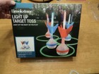 Brookstone Light Up Target Toss Light Up the Night LED Yard Darts-NEW