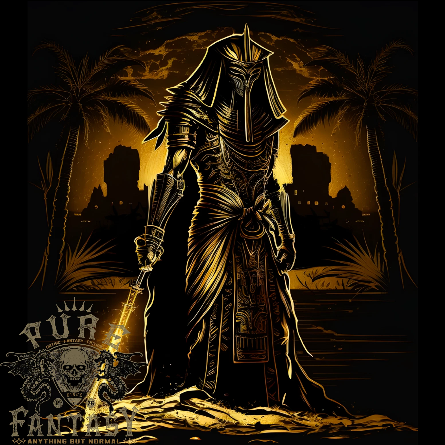 Supreme Pharao Of Death Fantasie Herren Leichte Baumwolle T Shirt