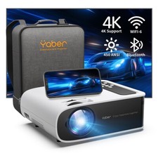 Vidéoprojecteur WiFi Bluetooth YABER Pro V8 4K LED Full HD 1920x1080P