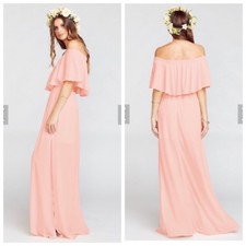 Show Me Your Mumu Women's Frosty Pink Hacienda Convertible Gown Size XS