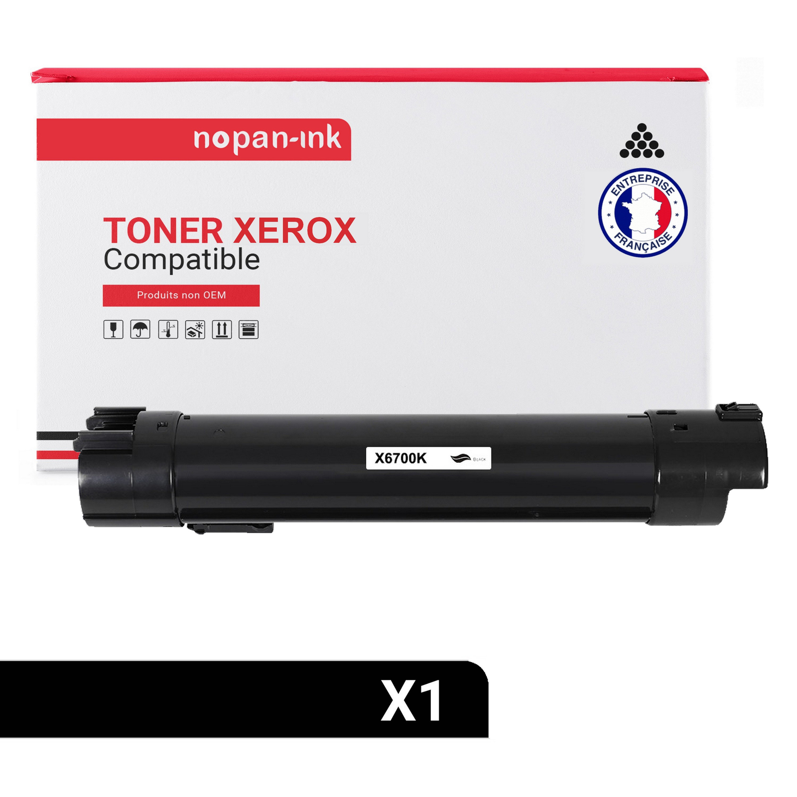 Toner noir Xerox 106R01510 Nopan-Ink idéal pour le télétravail efficace