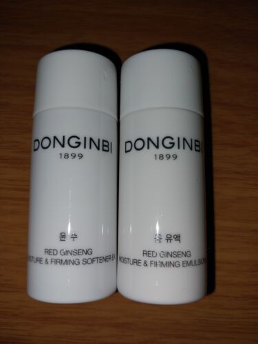 Donginbi Red Ginseng Moisture & Firming Softener & Emulsion EX 15 ml Lot of 2