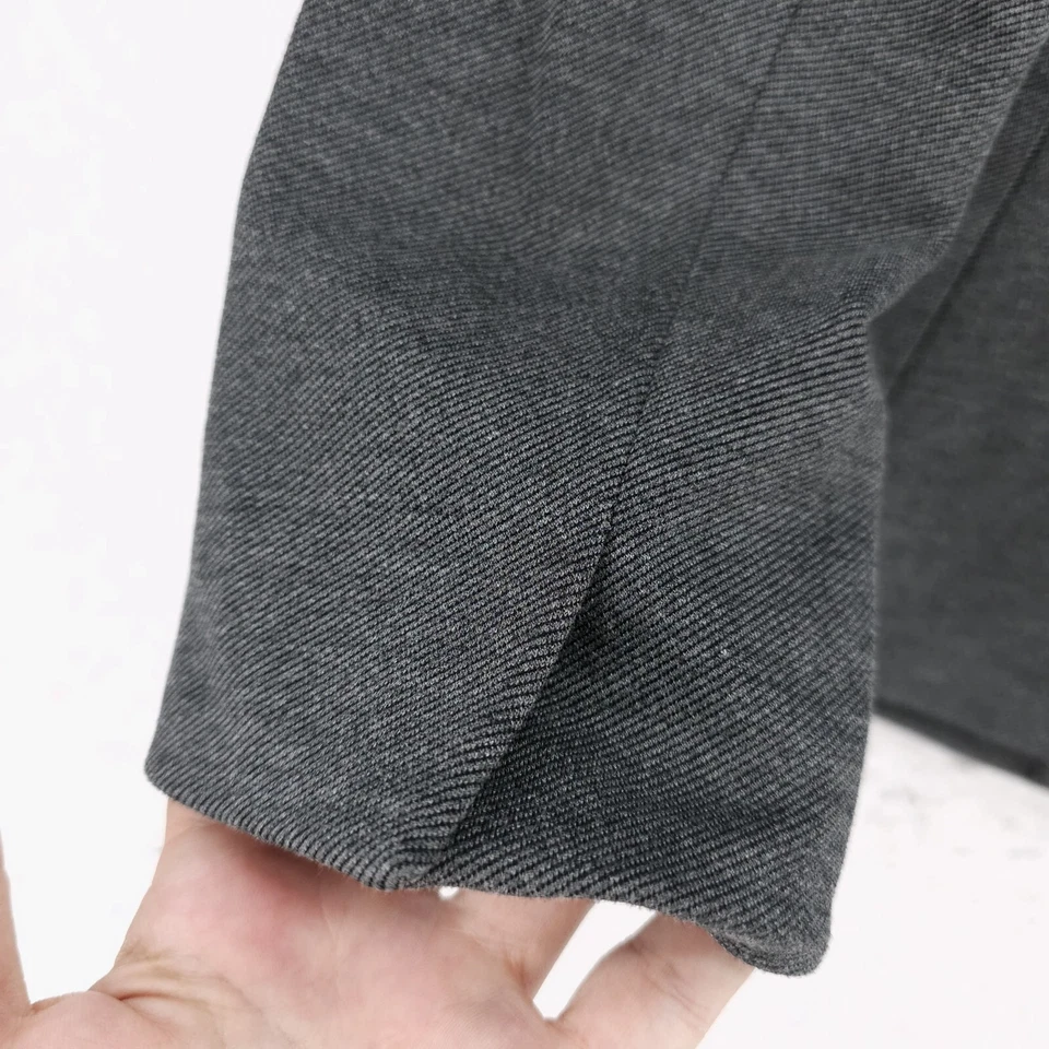 J. Blazer CREW 365 cinza para sair sarja elástica abertura frontal tamanho 6 - Imagem 4 de 4