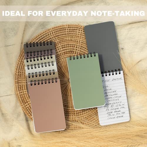 8 Pack 3x5 Inches Pocket Notebook Small Notepad with Top Spiral Spring - Picture 8 of 8