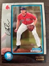 2018 Bowman Draft Triston Casas Chrome 1998 20th Anniversary Retro #98B-TC