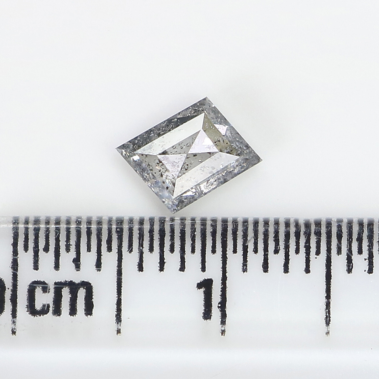 Natural Loose Kite Diamond, Salt And Pepper Kite Shape Diamond, 0.58 CT