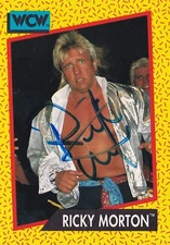 Ricky Morton Signed 1991 WCW Impel Card 97 WWE NWA Autograph Rock n Roll Express