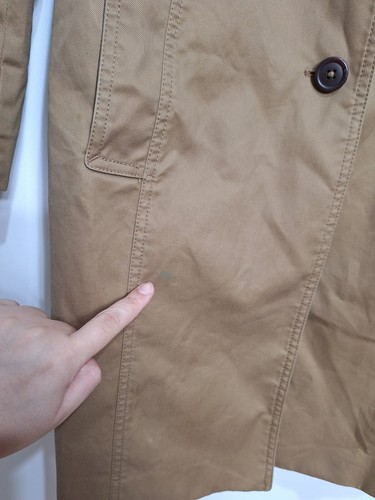 Joules Trench Coat Maycroft Dkchino Brown Size UK 08 Womens US 04 Long Sleeve - Picture 19 of 24