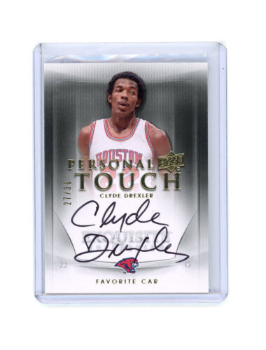 2011-12 UD collection exquise Clyde Drexler Personal Touch Auto /30 HOF - Photo 1/2