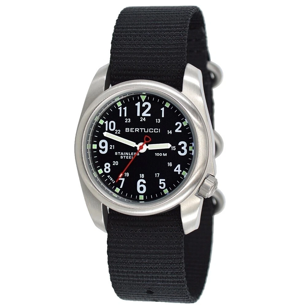 Caja de acero inoxidable Relojes de pulsera analógico Bertucci