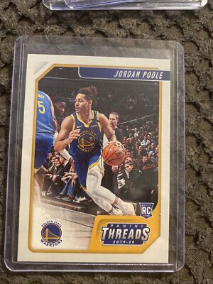 Jordan Poole 2019-20 Threads Rookie #89 Warriors Chronicles Basketball Panini RC