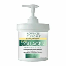 Advanced Clinicals Collagen Skin Rescue Lotion - 16oz