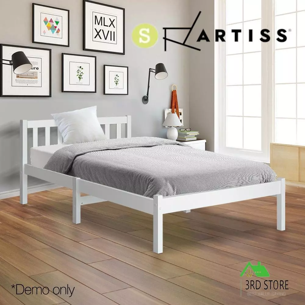 Artiss wooden sales bed frame