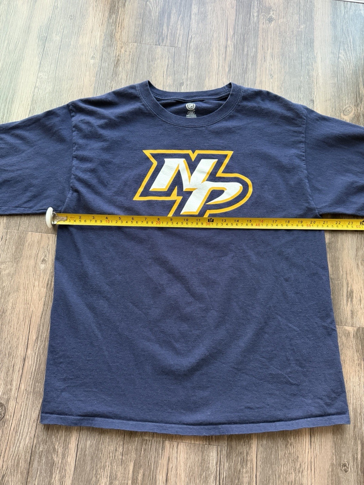 Nashville Predators Long Sleeve Shirt Men L NHL Hockey Fan Tee Graphic Navy Blue thumbnail 6