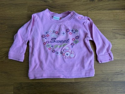 Berti NKD Baby Oberteil langarm Rosa Pink mit Pudel Größe 68