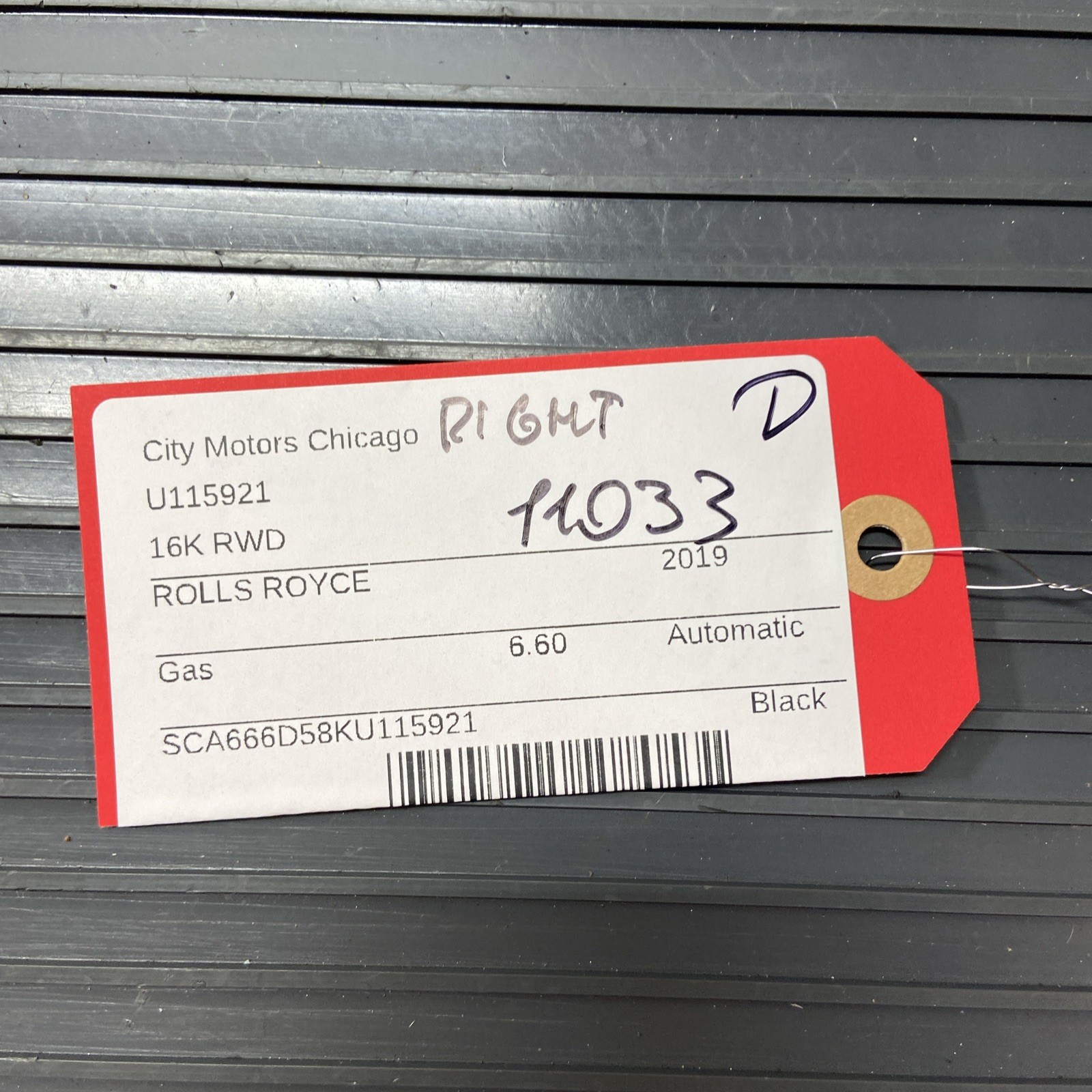 2017-2023 Rolls Royce Dawn RR6 Right Sill Mount Bracket Support OEM 7301676 DD