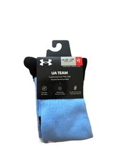 NWT Under Armour UA Team Youth Size 10.5-13 Over the Calf Socks Carolina Blue