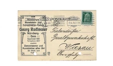 GERMANY (Bavaria) 1914 Post Card sent from Nurnberg to Wiesau
