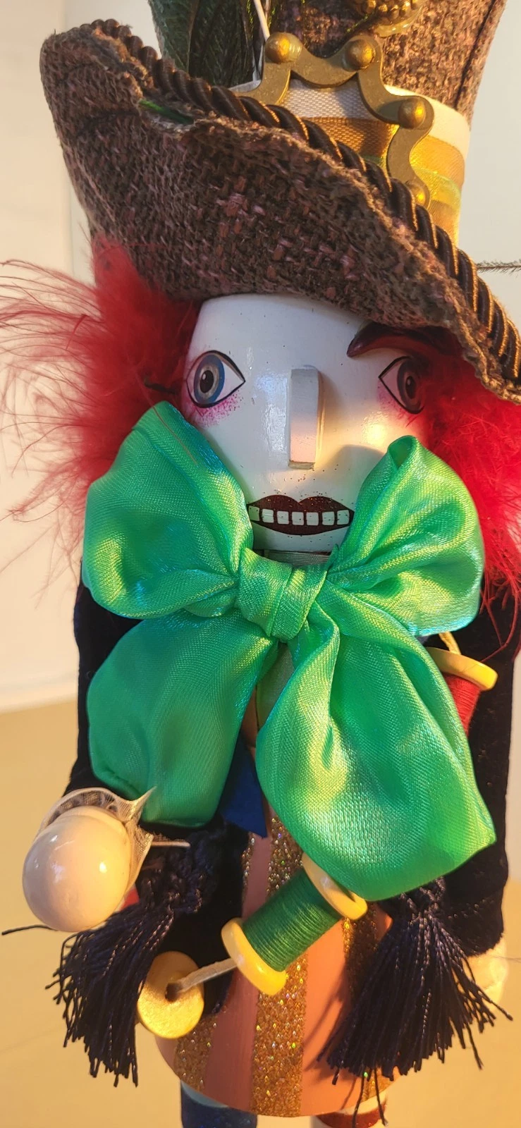 KURT ADLER 18-INCH HOLLYWOOD MAD HATTER NUTCRACKER NEW NO BOX